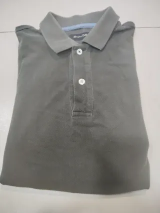 Polo Massimo Dutti Talla S Gris Manga Corta