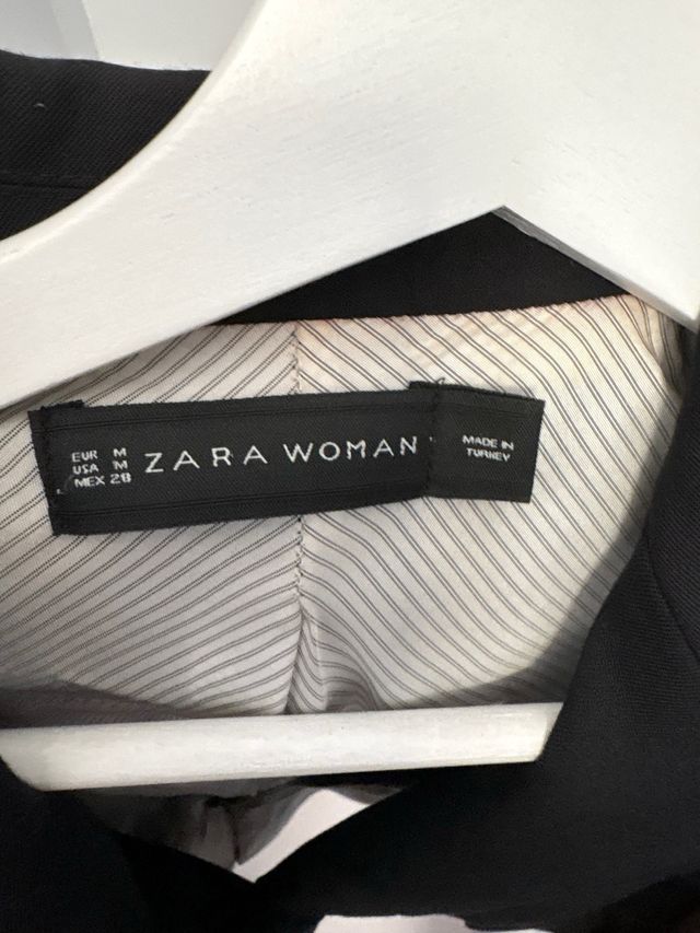 Blazer Negro Zara Mujer