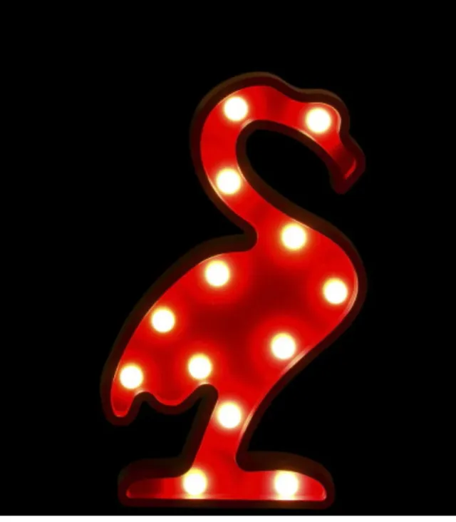 Flamenco LED Decoración Batería flamingo lámpara