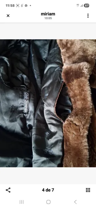 BAJADA DE PRECIO Abrigo Cirilo Fernández PIEL