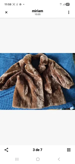 BAJADA DE PRECIO Abrigo Cirilo Fernández PIEL