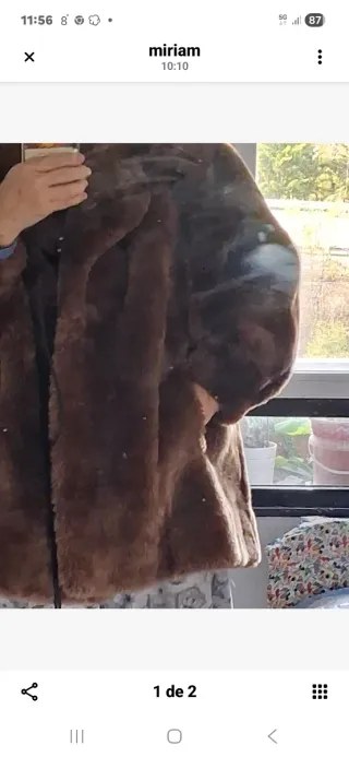 BAJADA DE PRECIO Abrigo Cirilo Fernández PIEL