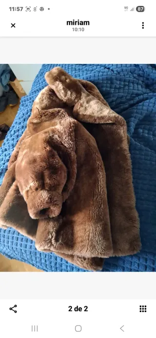 BAJADA DE PRECIO Abrigo Cirilo Fernández PIEL