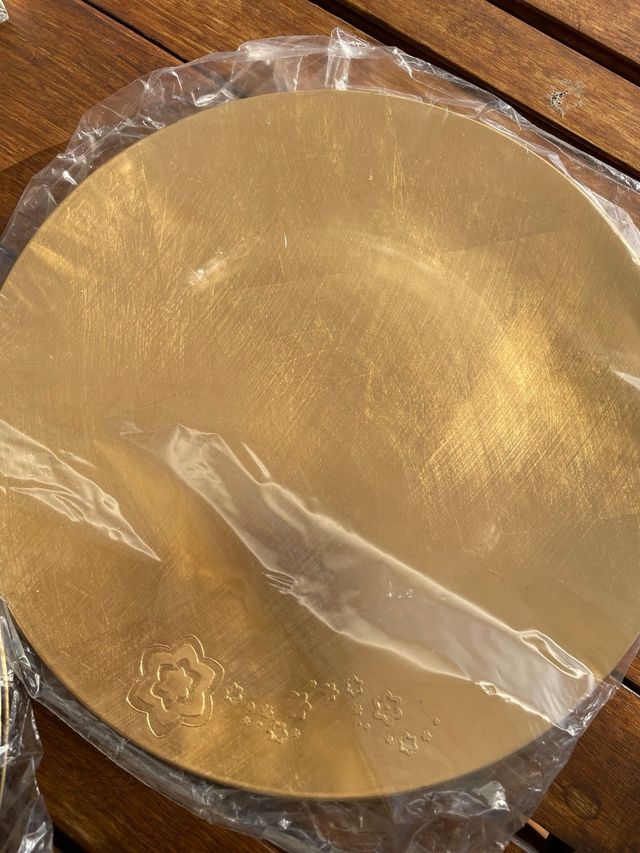 Sottopiatto Thun in plastica dorato