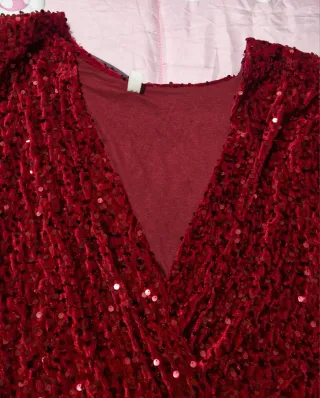 Body donna elegante con paillettes