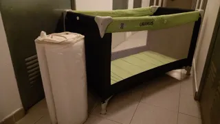 Cuna Plegable Prenatal Uranus. Colchón y funda.