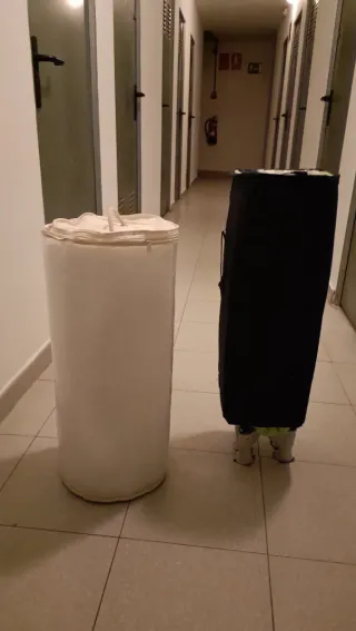 Cuna Plegable Prenatal Uranus. Colchón y funda.