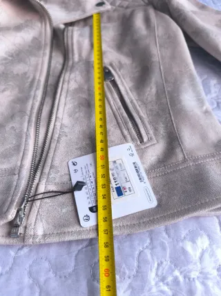 Chaqueta Desigual mujer, tg 44, rosa pálido floral