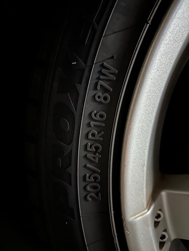 Llantas 16 4x100 con neumaticos