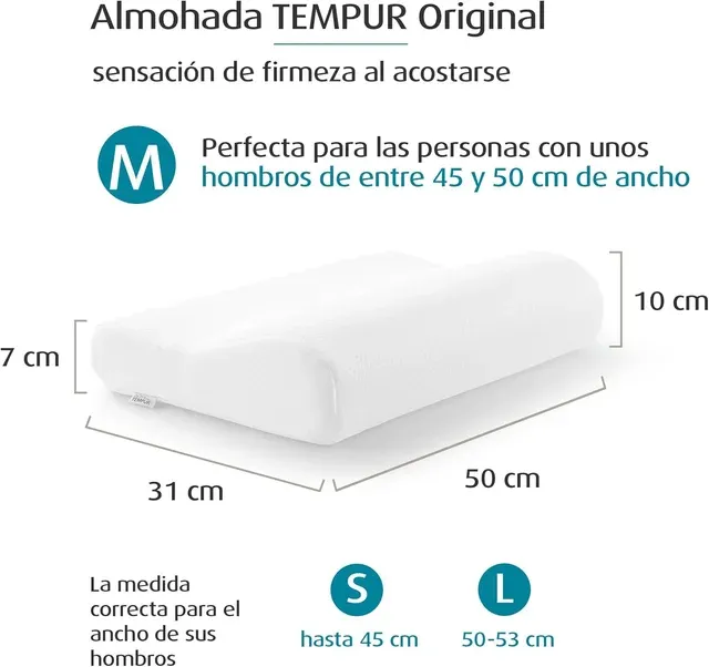 Almohada cervical TEMPUR firme