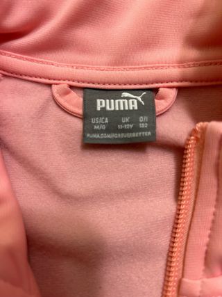 Chándal Puma niña rosa y negro.