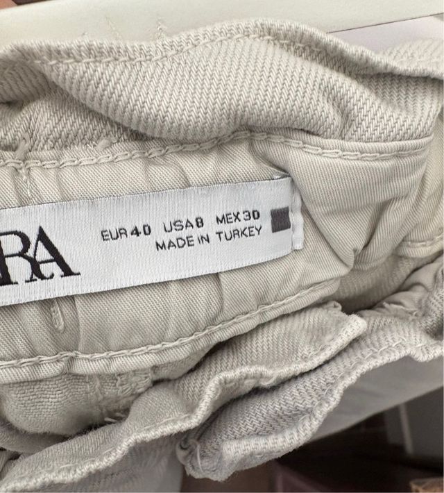 Pantalón Massimo Dutti Blanco