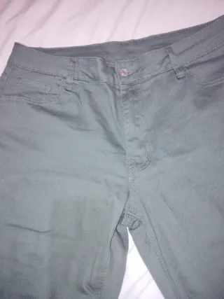 Pantalón mujer verde botella