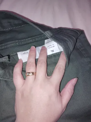 Pantalón mujer verde botella