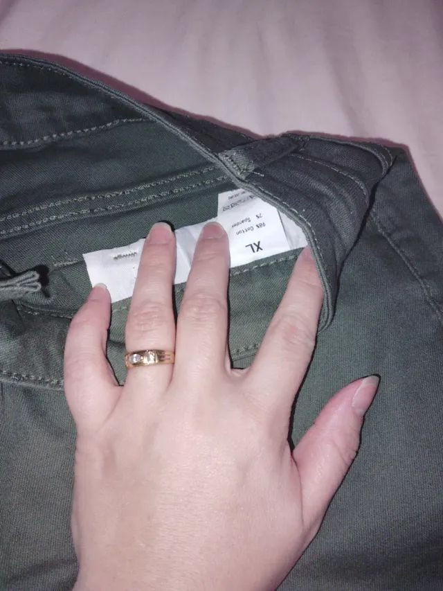 Pantalón mujer verde botella