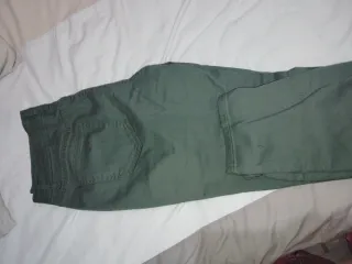 Pantalón mujer verde botella