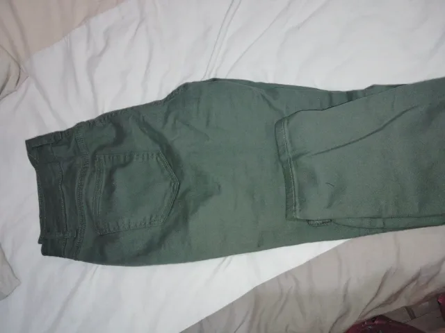 Pantalón mujer verde botella