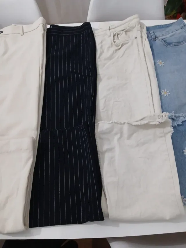 Lote 6 pantalones vaqueros mujer