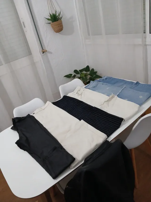 Lote 6 pantalones vaqueros mujer