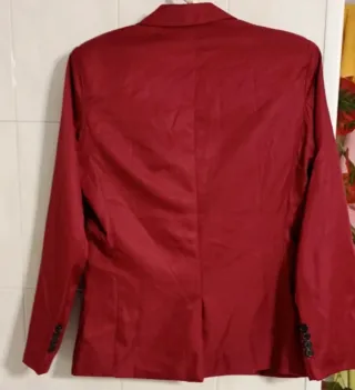 Chaqueta de vestir granate