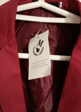 Chaqueta de vestir granate