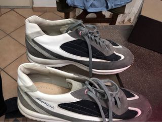 Santoni Scarpe Grigio Bianco