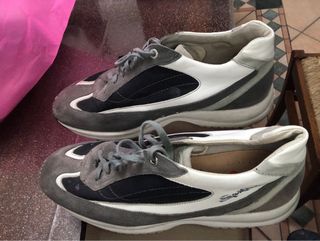 Santoni Scarpe Grigio Bianco