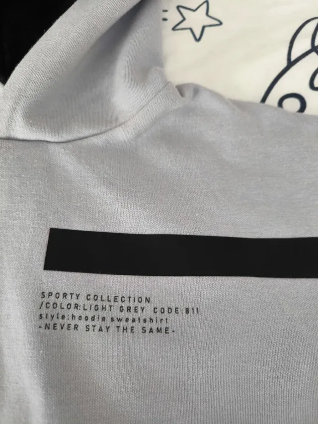 Sudadera gris con capucha niño Zara talla 116