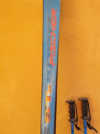 Esquís Fischer STX,fijaciones Tyrolia y bastones