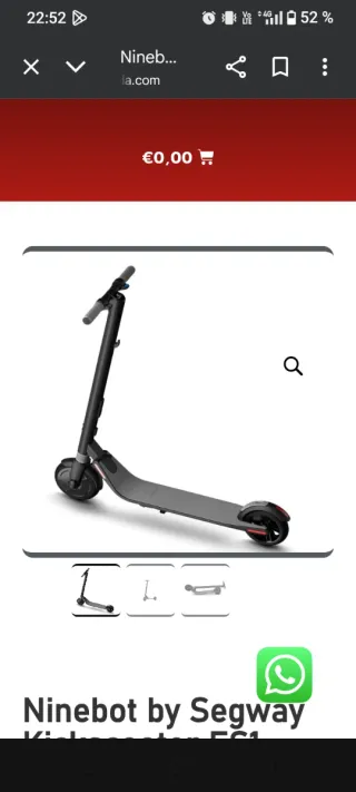 Patinete eléctrico Ninebot by Segway