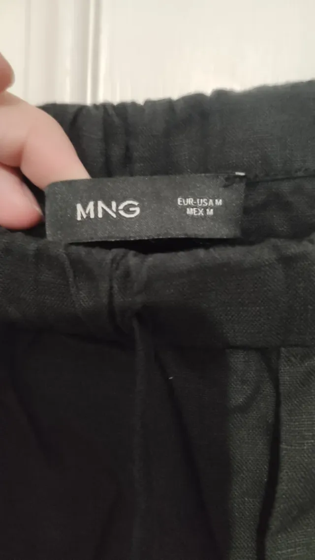 Pantalones anchos negros talla única