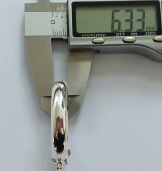 Pendientes aro de plata 3 cm