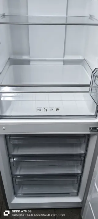 NEVERA COMBI QILIVE FREEZER ENERGÍA A+