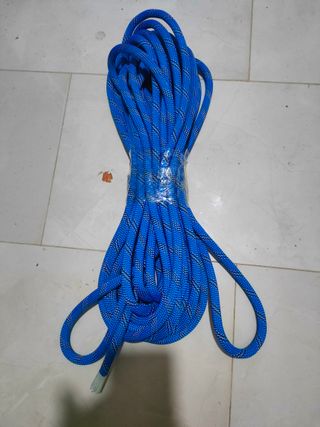 Cuerda azul para escalada o senderismo 15m 10,5mm