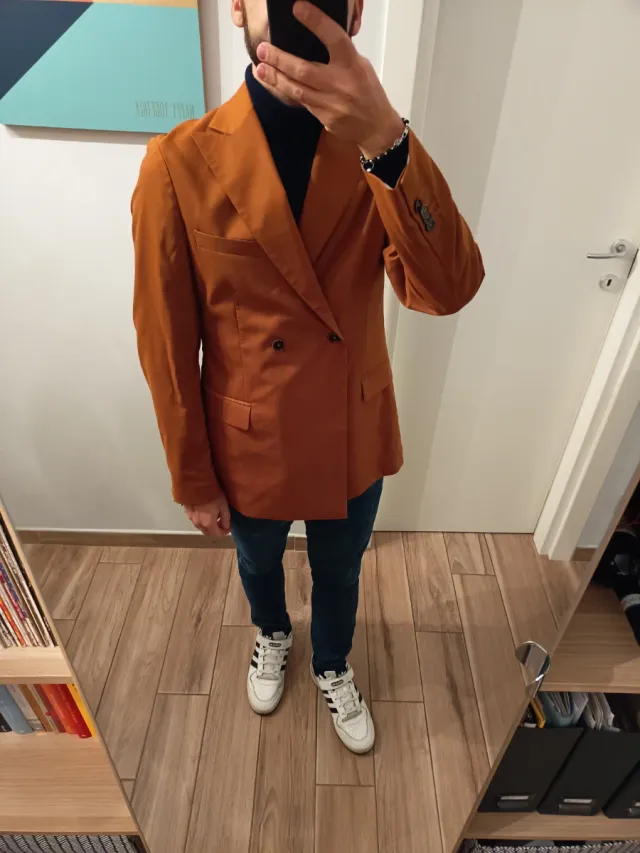 Blazer Sorbino Doppio Petto Taglia 46/M