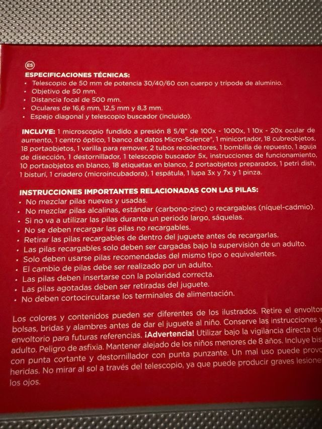 Set Microscopio y Telescopio Tele Science