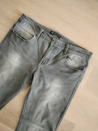 Jeans uomo grigi y2k