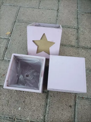 Vaso in Legno Pianta Grassa