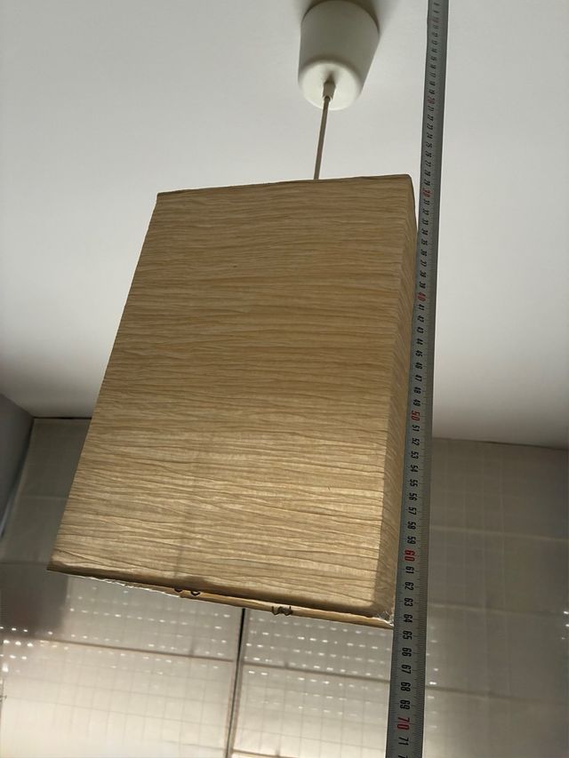 Lámpara de techo rectangular de papel IKEA