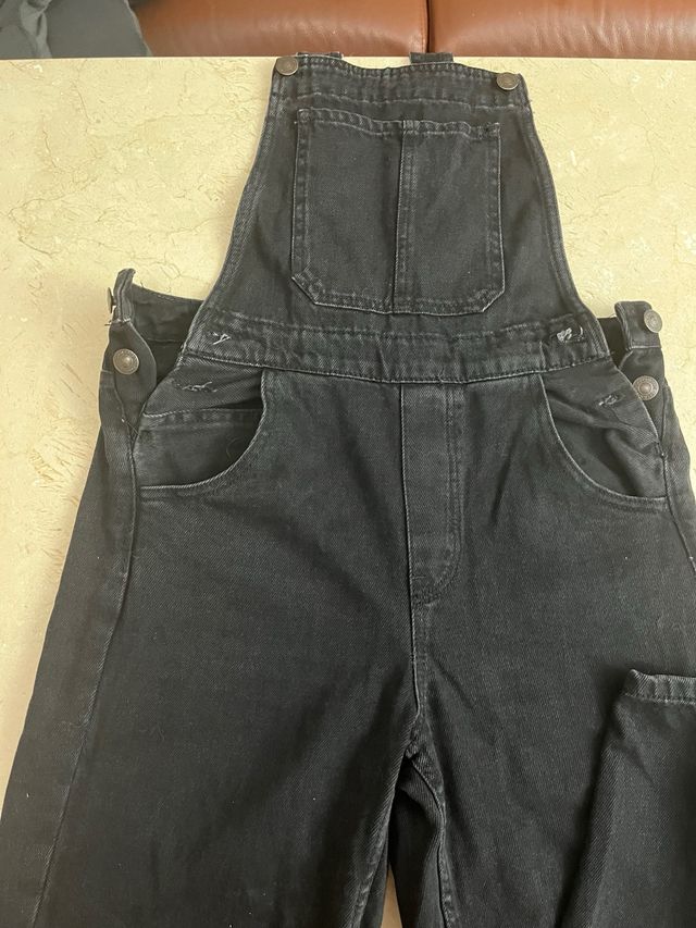 Peto vaquero negro Talla S