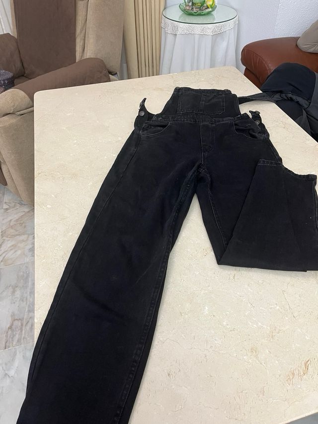 Peto vaquero negro Talla S