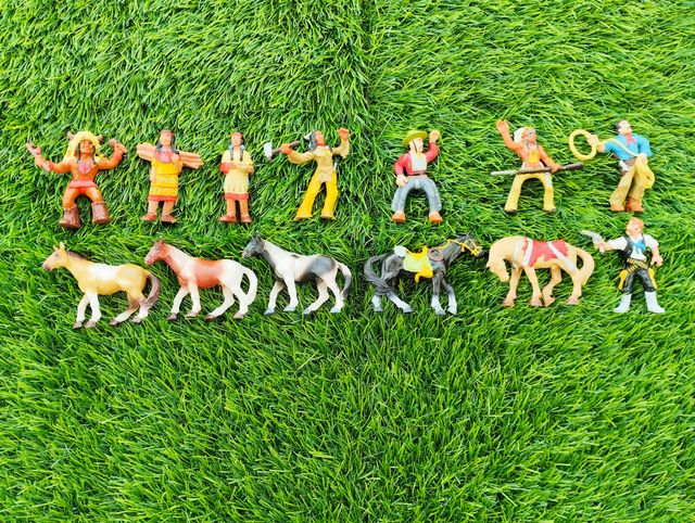 Figure del Far West Indios e Cavalli Bullyland