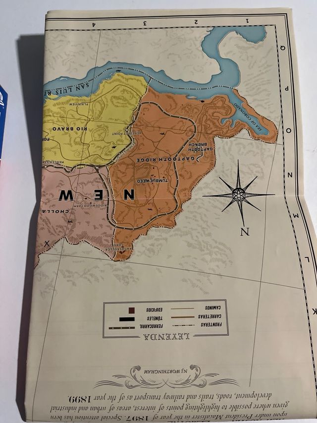 Mapa Oficial Red Dead Redemption 2 (1899)