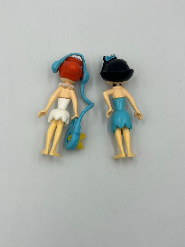 Figuras Kinder Sorpresa Vilma y Betty Picapiedra