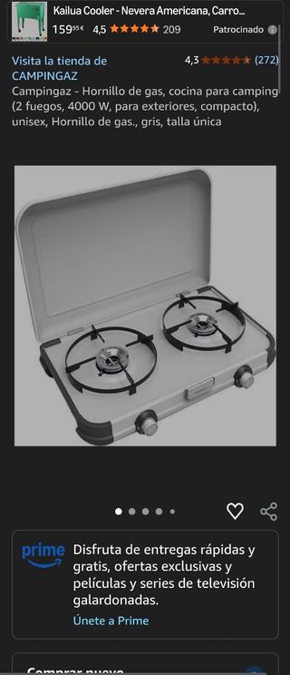 Fornello a gas Campingaz grigio