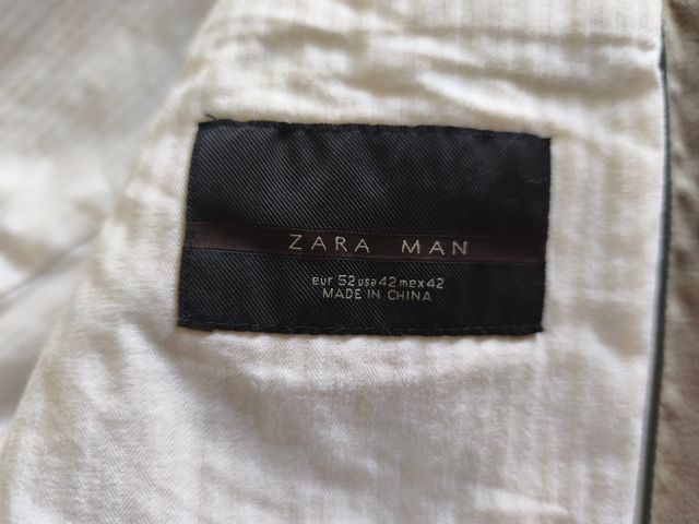 Chaqueta Zara Talla 52 Tierra