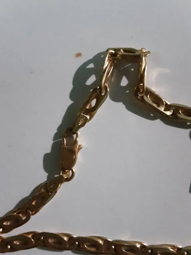 Collana oro 18k 750 con crocefisso