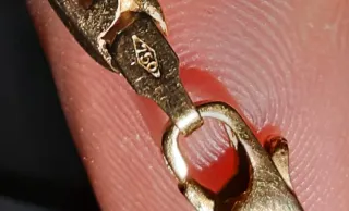 Collana oro 18k 750 con crocefisso