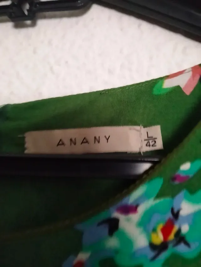 Abito con stampa floreale verde