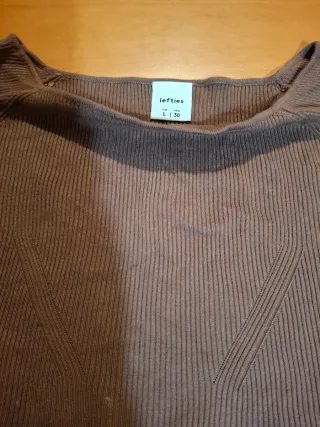 Jersey Lefties canalé marrón T/L